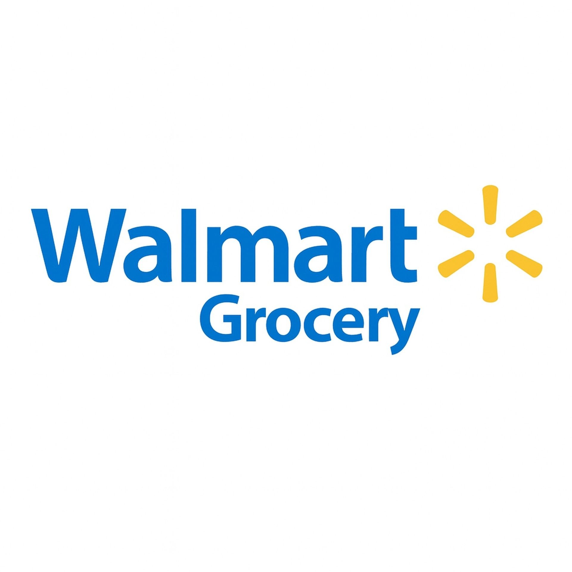 Walmart Grocery logo – link to place an online grocery order for Methow Express delivery pickup in Omak, Washington.